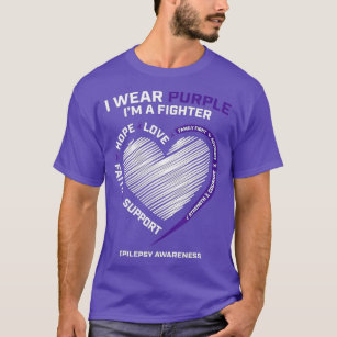 Purple Epilepsy Awareness Products Kids Epilepsy A T-Shirt