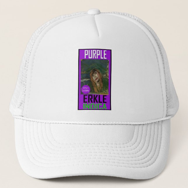 PURPLE ERKLE INDICA TRUCKER HAT (Front)