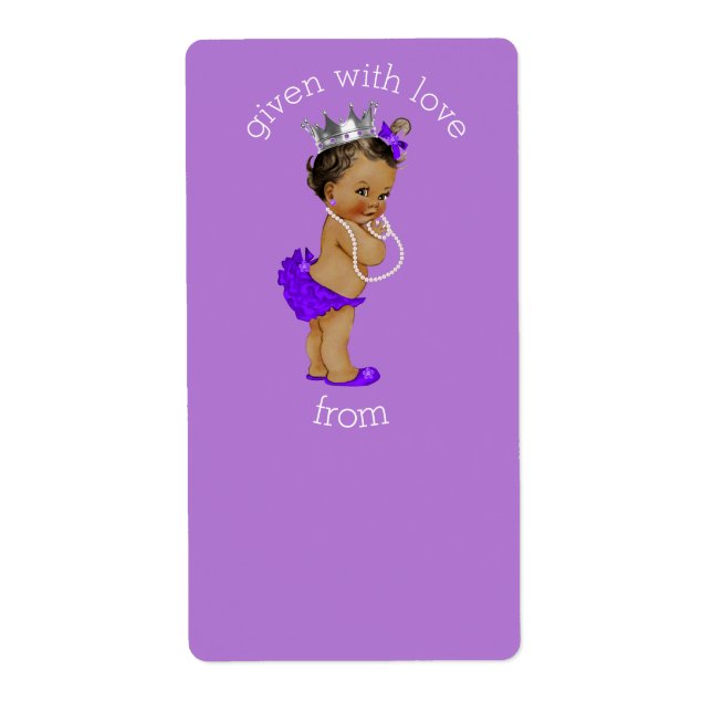 Purple Ethnic Princess Bookplates (Front)