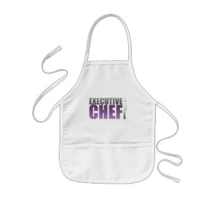 Purple Executive Chef Kids Apron