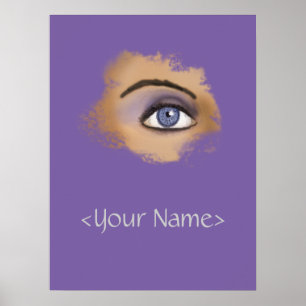 Purple Eye Makeup Poster