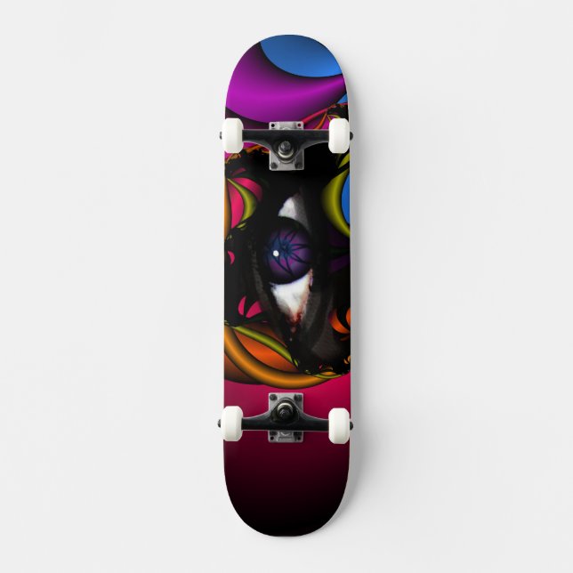 Purple eye skateboard (Front)