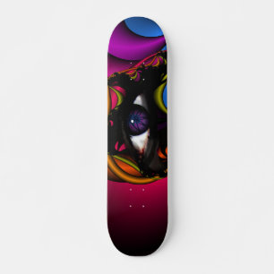 Purple eye skateboard