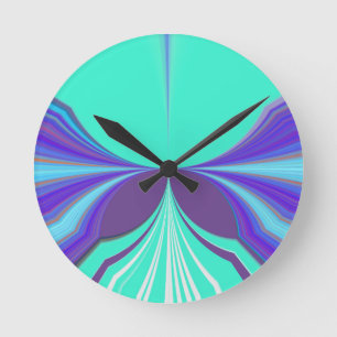 Purple Eyes.png Round Clock