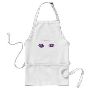 purple eyes staring Thunder_Cove any colour Standard Apron