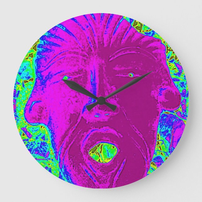 purple face clock (Front)