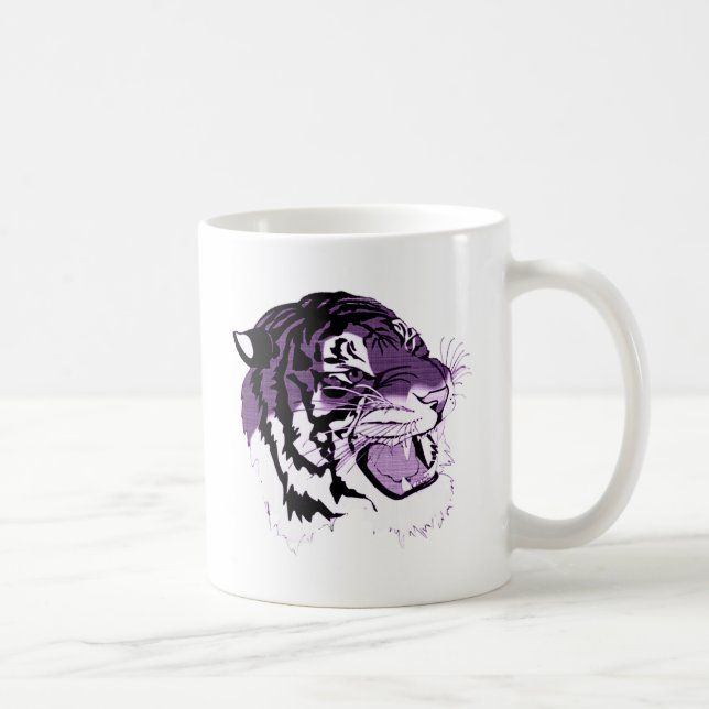 Purple Faced Tiger Coffee Mug (Right)