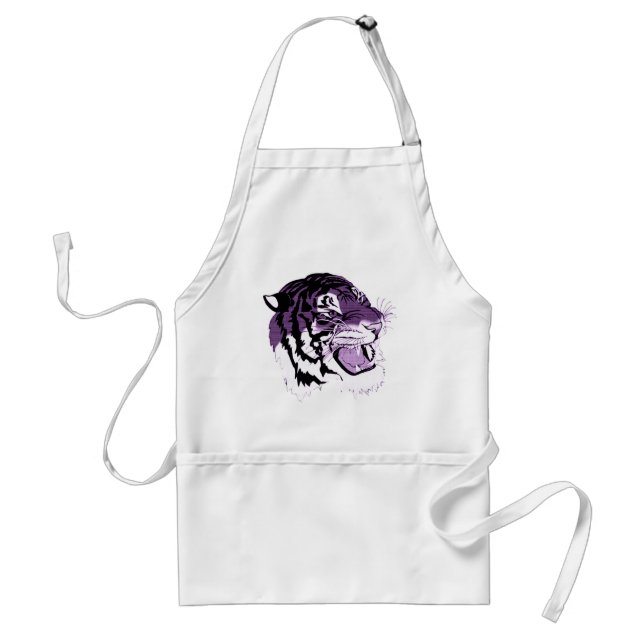 Purple Faced Tiger Standard Apron (Front)