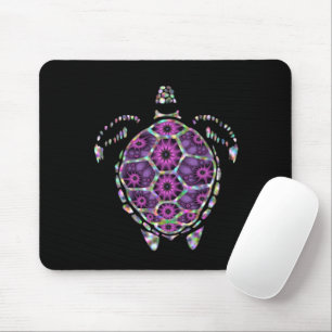 Purple Factual Turtle Shell Mouse Pad