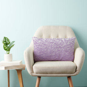 Purple Fade Mini Tile Design Lumbar Cushion