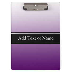 Purple Faded  Personalised Clipboard