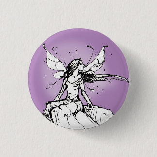 Purple Fae 3 Cm Round Badge