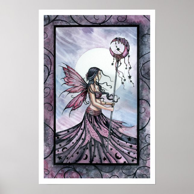 Purple Fairy Art Poster Print by Molly Harrison (Front)