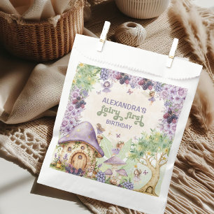 Purple Fairy First Berry First Birthday Favour Bag