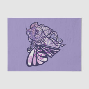 Purple Fairy Garden Rose Fairies Gardening Heart Tissue Paper