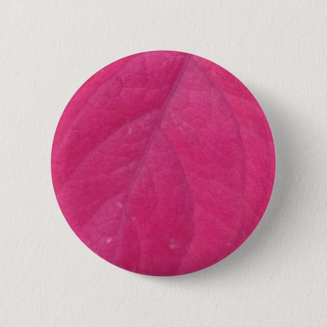 Purple Fall Leaf 6 Cm Round Badge (Front)