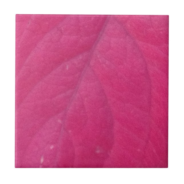 Purple Fall Leaf Ceramic Tile (Front)