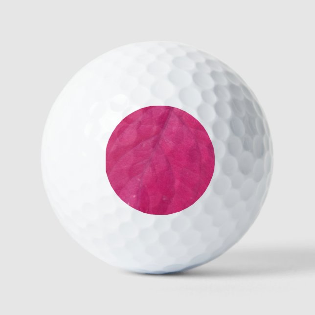 Purple Fall Leaf Golf Balls (Front)