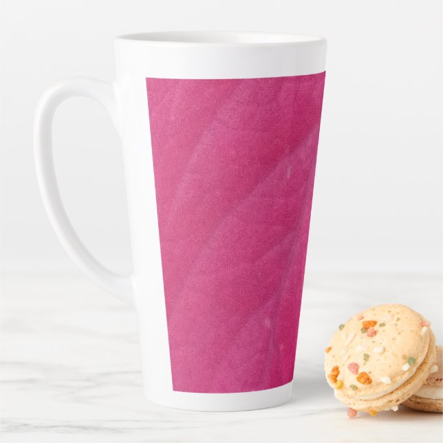 Purple Fall Leaf Latte Mug (In Situ)
