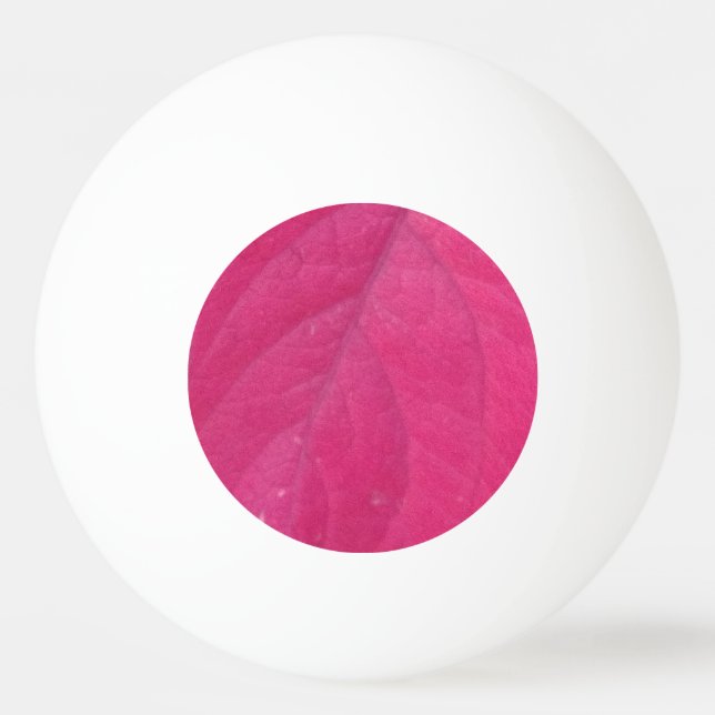 Purple Fall Leaf Ping Pong Ball (Front)