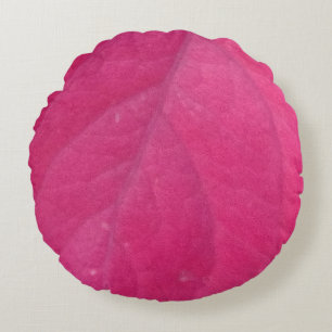 Purple Fall Leaf Round Cushion