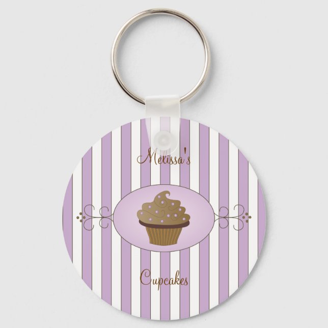 Purple Fancy Cake Key Ring (Front)