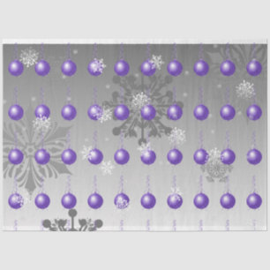 Purple Fancy Christmas Ornament Tissue Paper
