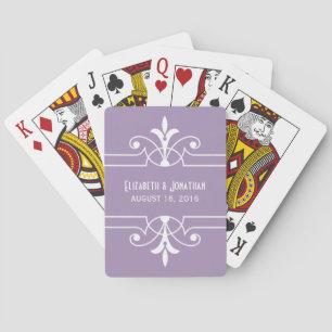 Purple Fancy Ornamental Playing Cards