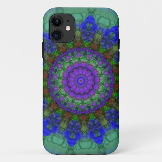 Purple Fantasy mandala iPhone 5 case (Back)