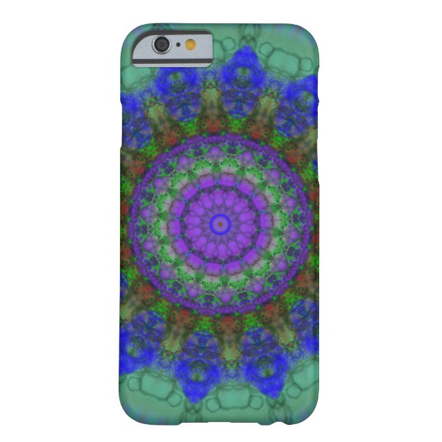 Purple Fantasy mandala iPhone 6 case (Back)
