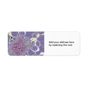 Purple Fantasy Return Address Label