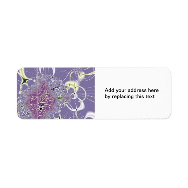 Purple Fantasy Return Address Label (Front)