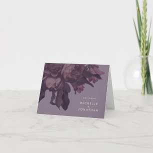 Purple Fantasy Wedding Thank You Card