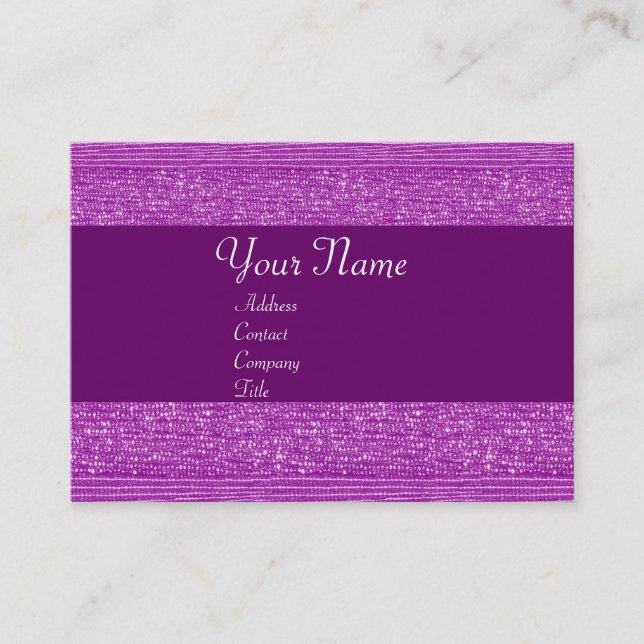 PURPLE FASHION BEADS BUSINESS CARD (Front)