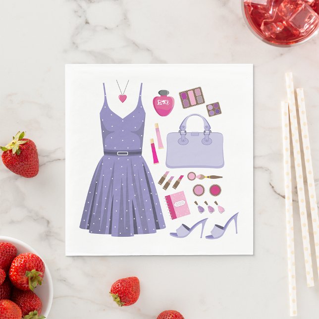 Purple Fashion Set Napkin (Creator Uploaded)