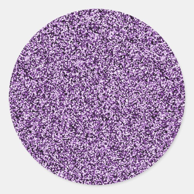 Purple Faux Glitter Envelope Seals (Front)