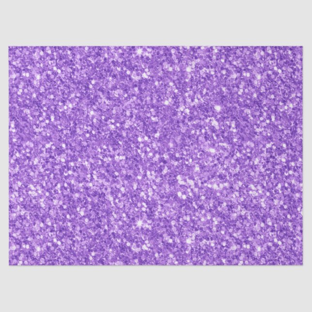 Purple faux glitter texture tissue paper (Front)