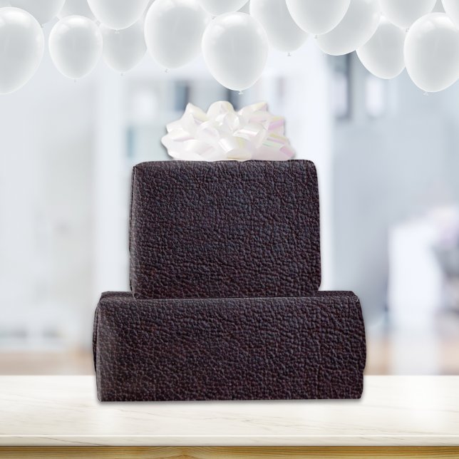 Purple Faux Grain Leather Wrapping Paper (Creator Uploaded)