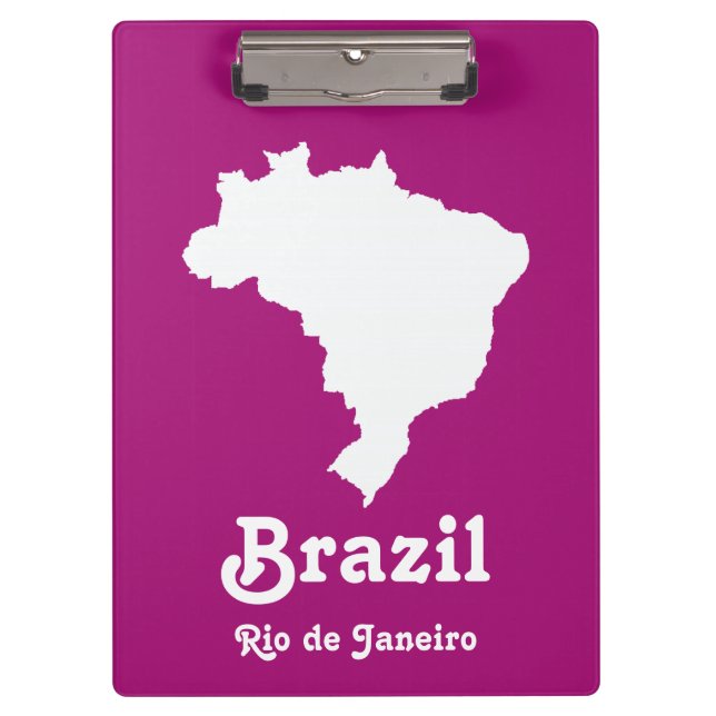 Purple Festive Brazil at Emporio Moffa Clipboard (Front)