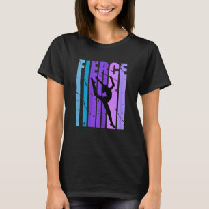 Purple Fierce Rhythmic Gymnastics Birthday Design T-Shirt