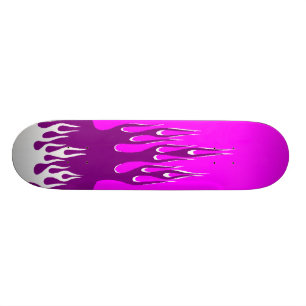 Purple Fire Light Skateboard