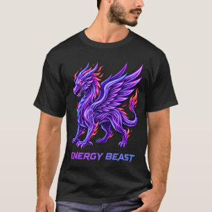 Purple Fire Neon Phoenix Energy Beast Shirt