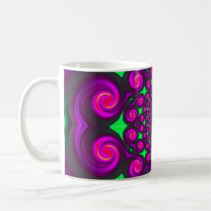 Purple Fire Swirl Mug