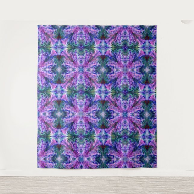 Purple Fire Vapours Tapestry (Front)