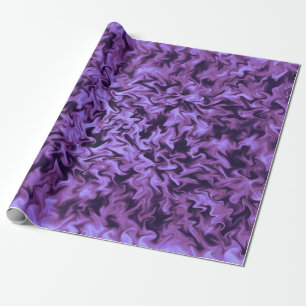 Purple Fire Wrapping Paper