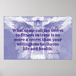 Purple Fitness Angel! Poster