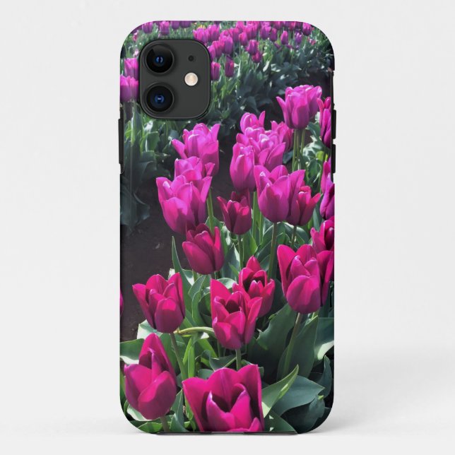 Purple Flag Tulips, Oregon Case-Mate iPhone Case (Back)