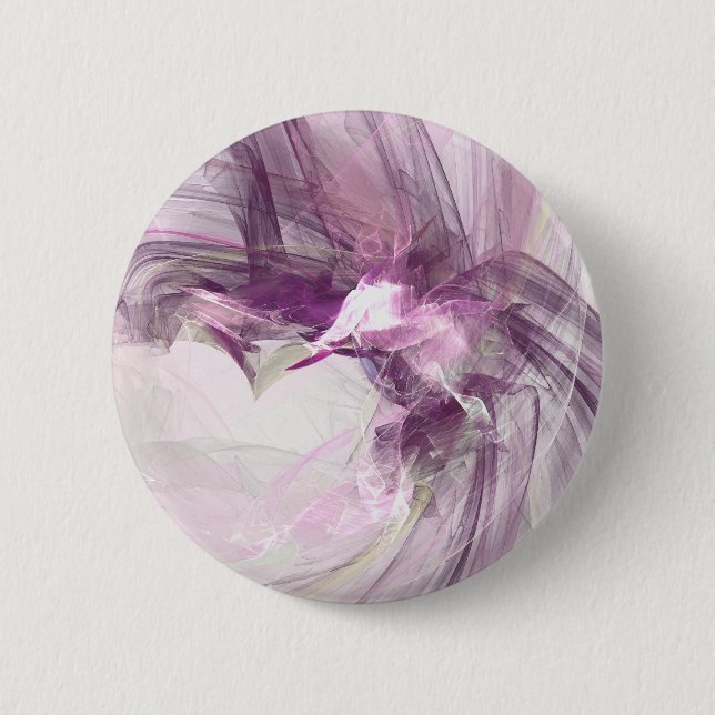 Purple flare 6 cm round badge (Front)
