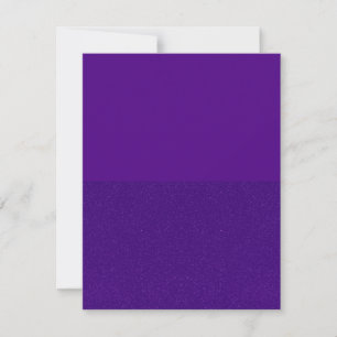 Purple Flat Thank You Card with Glitter Bottom