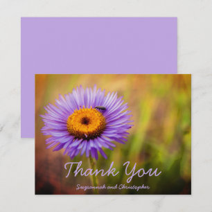 Purple Fleabane Flower and Insect Personalised